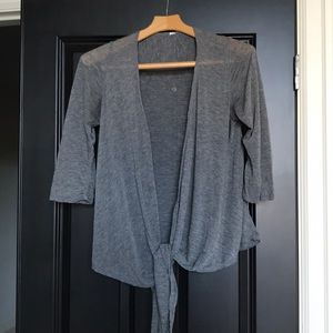Lululemon Grey front tie top